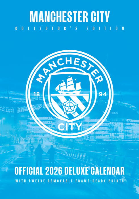Manchester City Football Club 2026 A3 Wall Calendar