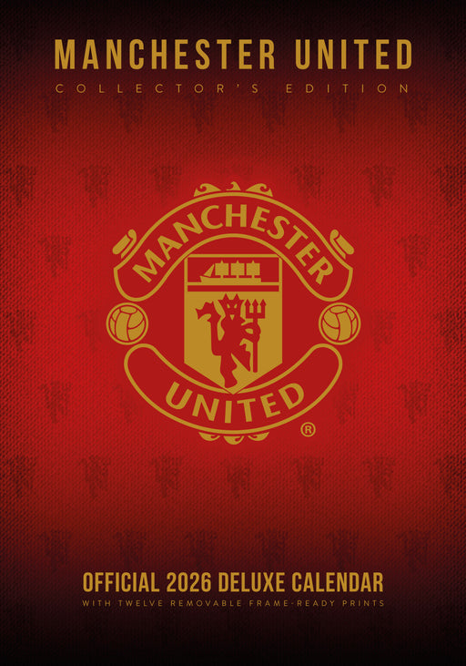 Manchester United Football Club 2026 A3 Wall Calendar