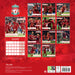 Liverpool Football Club Legends 2026 Square Wall Calendar
