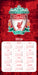 Liverpool Football Club Legends 2026 Square Wall Calendar