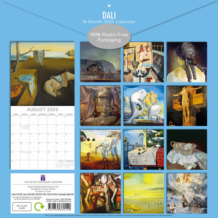 2025 Dali Wall Calendar