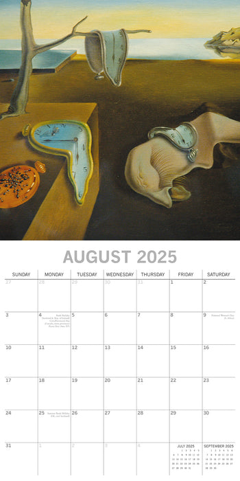 2025 Dali Wall Calendar