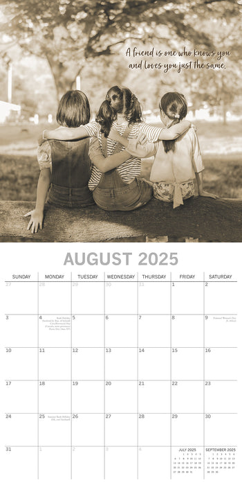 2025 Friendship Wall Calendar (Online Exclusive) by  The Gifted Stationery Co Ltd from Calendar Club