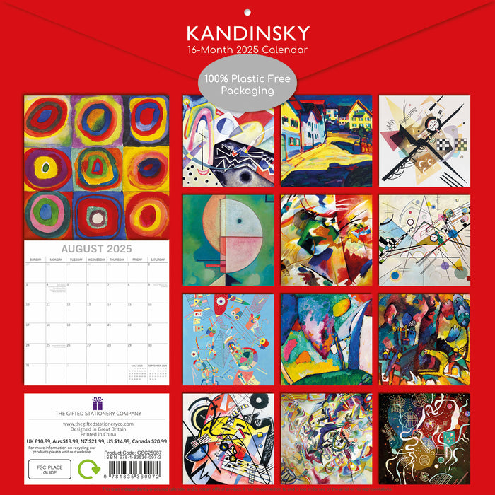 2025 Kandinsky Wall Calendar