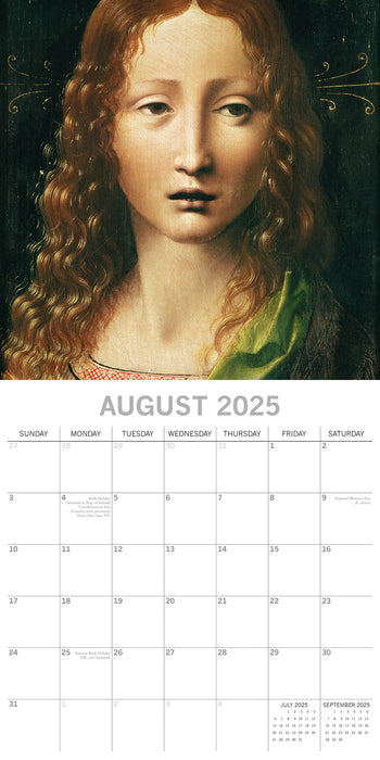 2025 Da Vinci Wall Calendar (Online Exclusive)