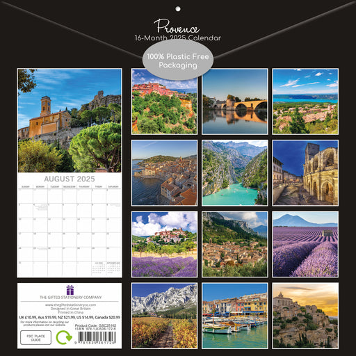 2025 Provence Wall Calendar by  The Gifted Stationery Co Ltd from Calendar Club