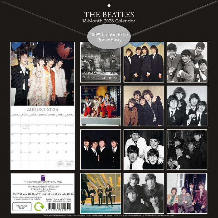 2025 The Beatles Wall Calendar