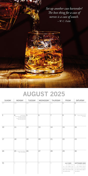 2025 Whisky Wall Calendar (Online Exclusive)