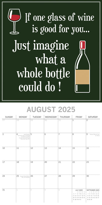 2025 Wine Signs Wall Calendar (Online Exclusive)