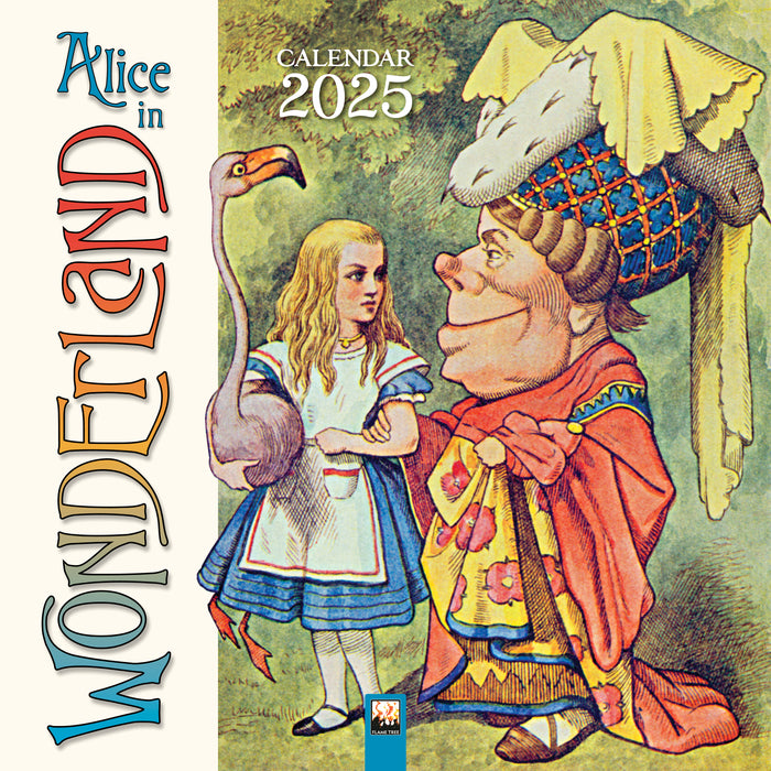 2025 Alice in Wonderland Wall Calendar by  Flame Tree Publishing from Calendar Club