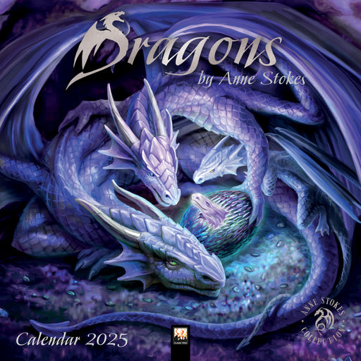 2025 Dragons by Anne Stokes Wall Calendar by  Flame Tree Publishing from Calendar Club