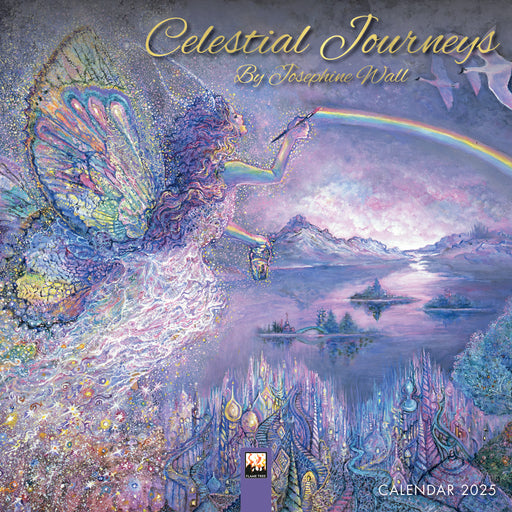 2025 Celestial Journeys by Josephine Wall Mini Wall Calendar by  Flame Tree Publishing from Calendar Club