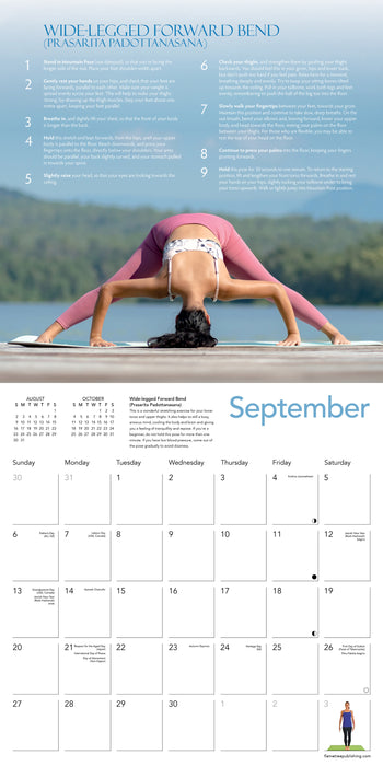 Yoga and Meditation 2026 Square Wall Calendar