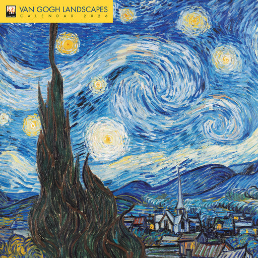 Vincent van Gogh Landscapes 2026 Square Wall Calendar