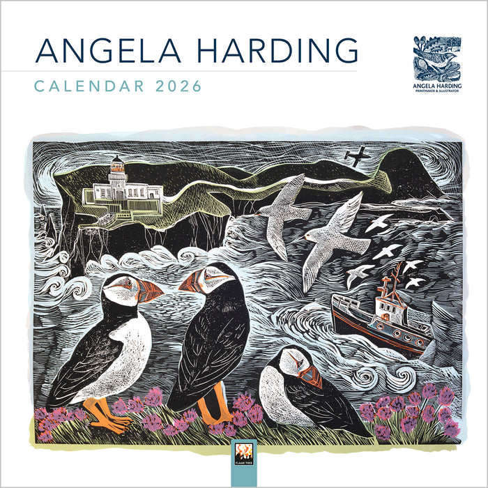 Angela Harding 2026 Square Wall Calendar