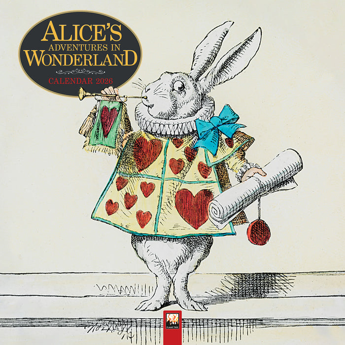 Alice's Adventures in Wonderland Science Museum 2026 Square Wall Calendar
