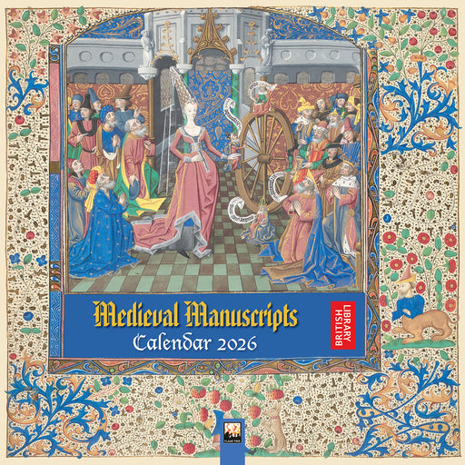 Medieval Manuscripts British Library 2026 Square Wall Calendar