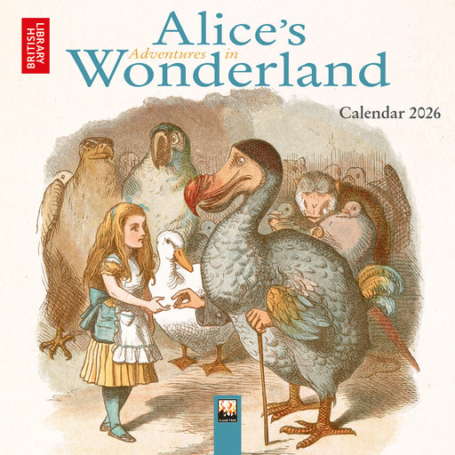 Alice's Adventures in Wonderland British Library 2026 Mini Wall Calendar