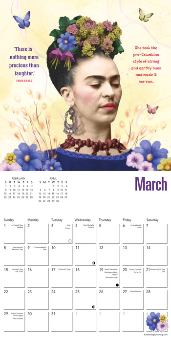 Frida Kahlo Life of an Icon 2026 Mini Wall Calendar