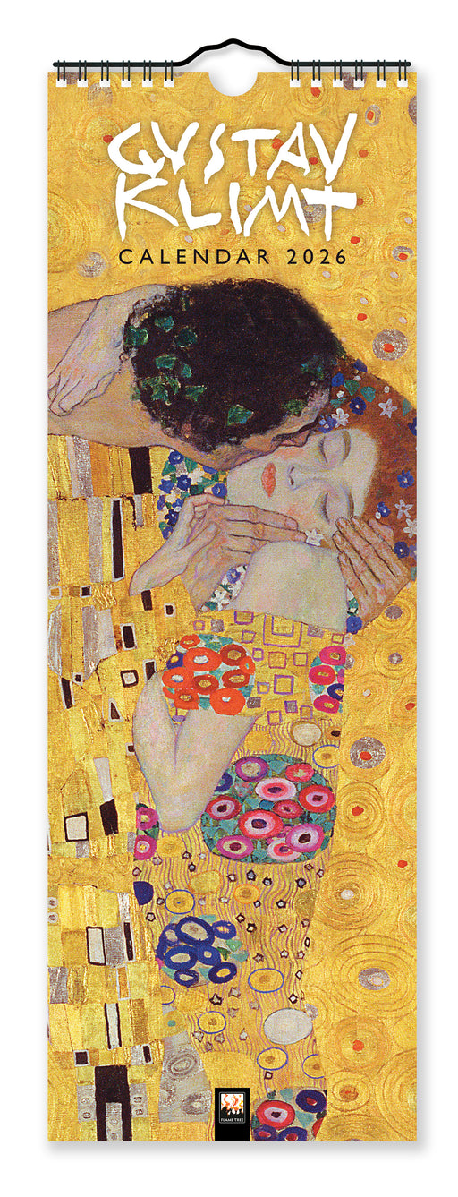 Gustav Klimt 2026 Slimline Wall Calendar
