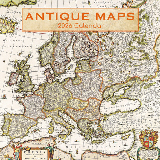 Antique Maps 2026 Square Wall Calendar (Online Exclusive)