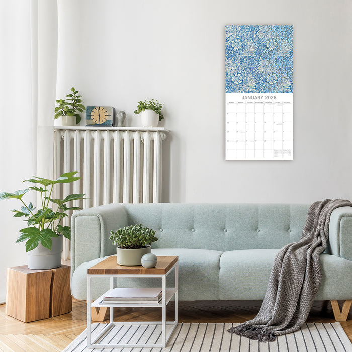 William Morris 2026 Square Wall Calendar