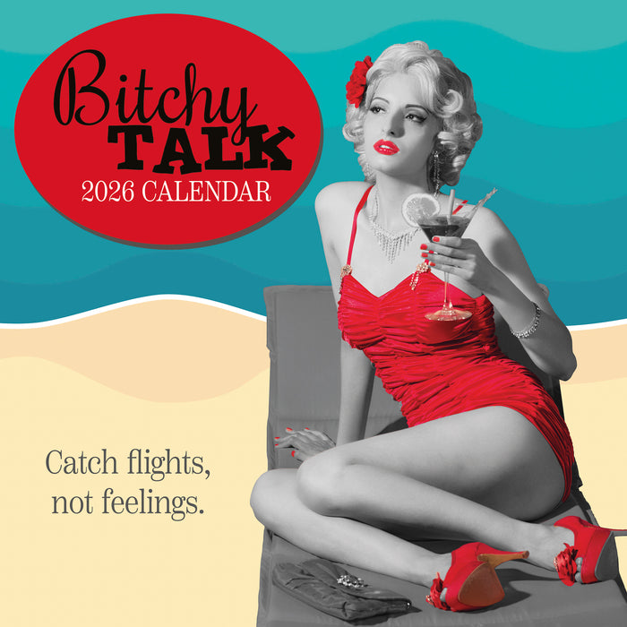 Bitchy Talk 2026 Square Wall Calendar