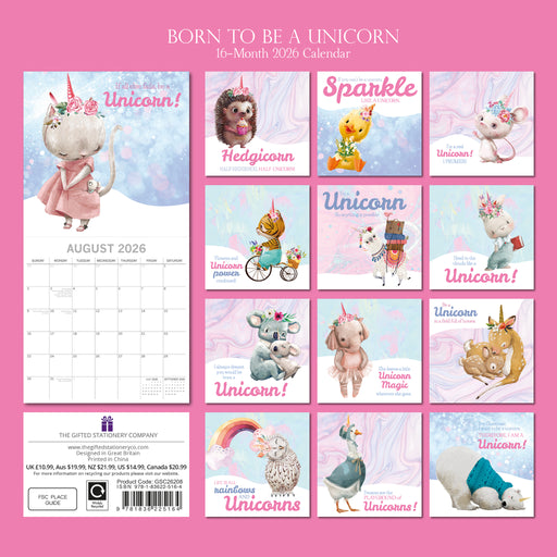 Born to be a Unicorn 2026 Square Wall Calendar (Online Exclusive)
