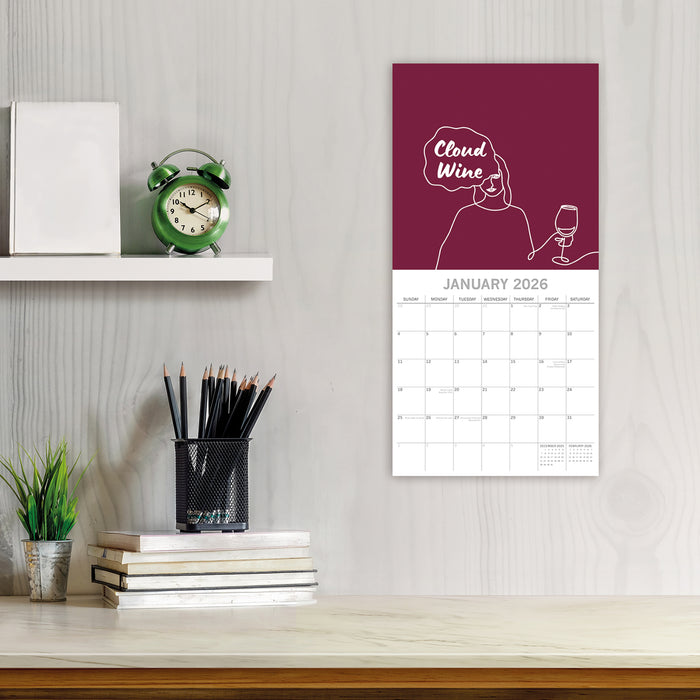 Wine Signs 2026 Square Wall Calendar (Online Exclusive)