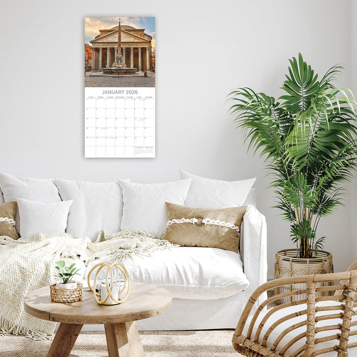 Rome 2026 Square Wall Calendar (Online Exclusive)