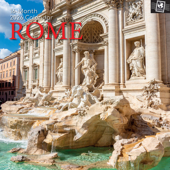 Rome 2026 Square Wall Calendar (Online Exclusive)