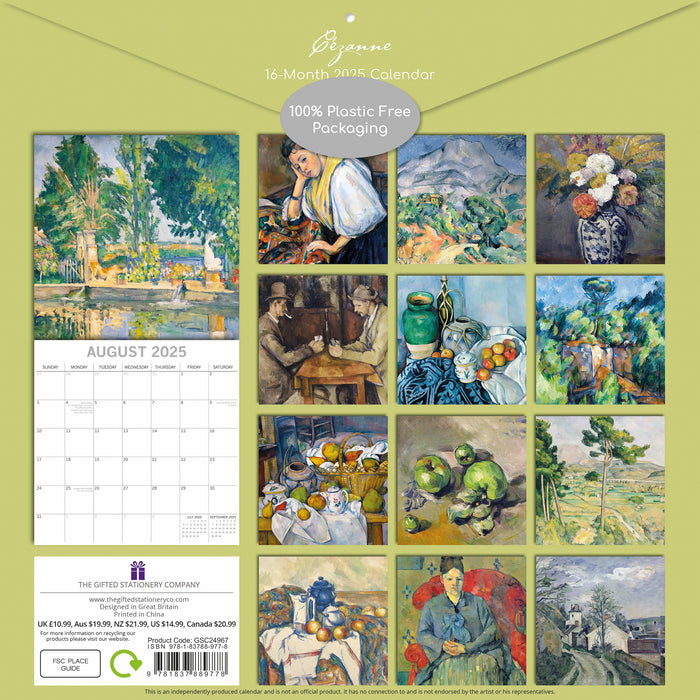 2025 Cezanne Wall Calendar