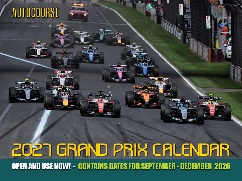 Autocourse Grand Prix 2027 Large Wall Calendar