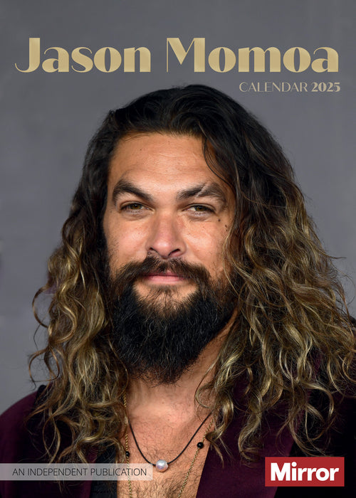 2025 Jason Momoa Large Wall Calendar by  Pillar Box Red Publishing Ltd from Calendar Club