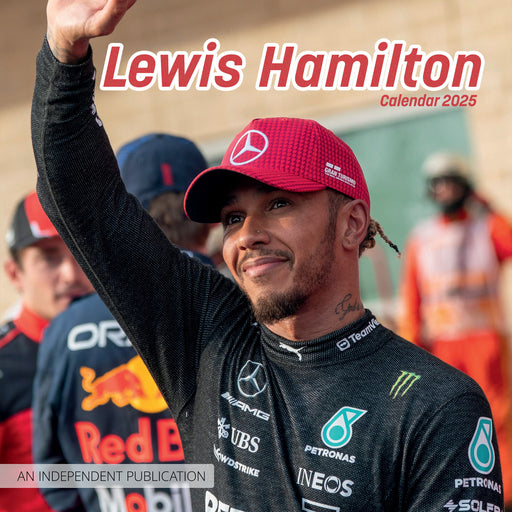 2025 Lewis Hamilton Wall Calendar by  Pillar Box Red Publishing Ltd from Calendar Club