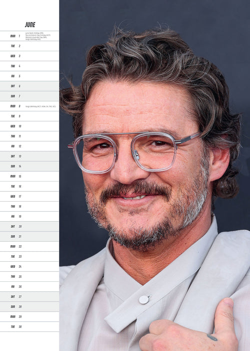 Pedro Pascal 2026 A3 Wall Calendar