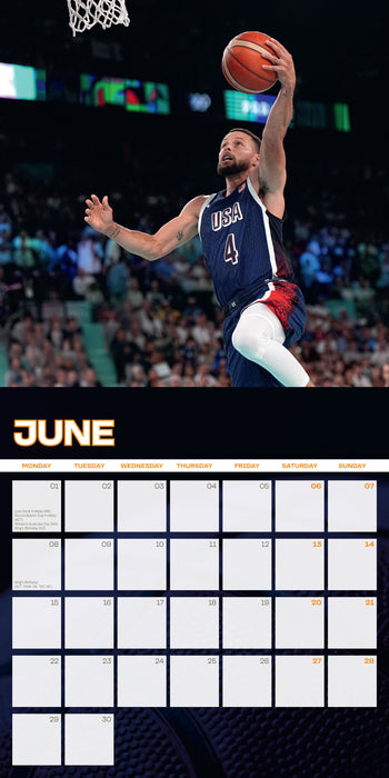 Stephen Curry 2026 Square Wall Calendar