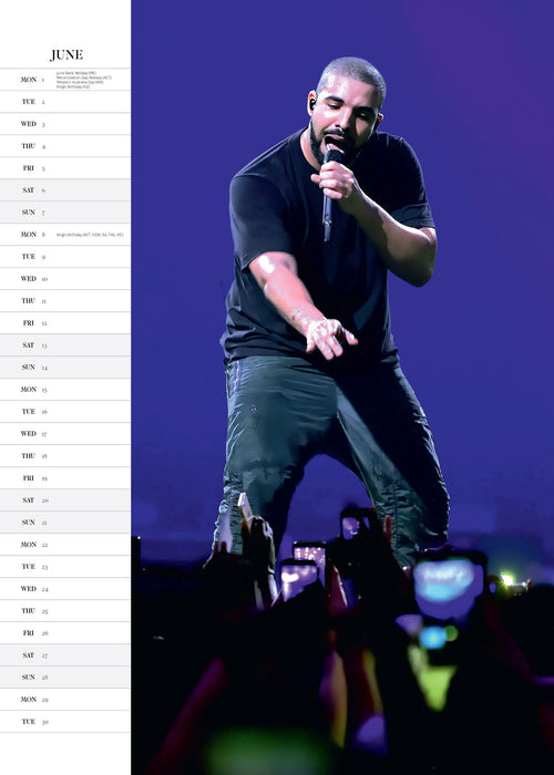 Drake 2026 A3 Wall Calendar