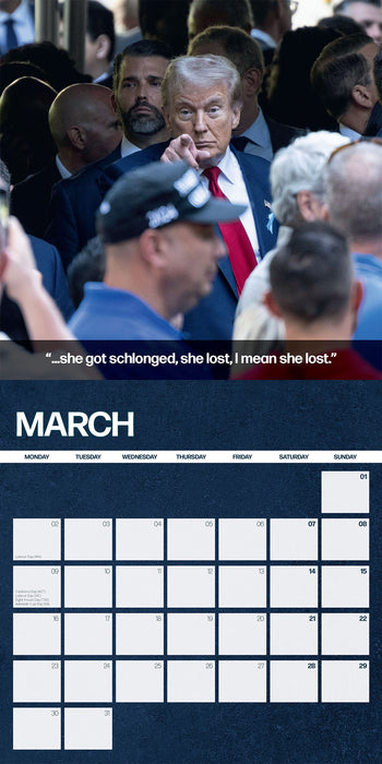 The Donald Says… 2026 Square Wall Calendar
