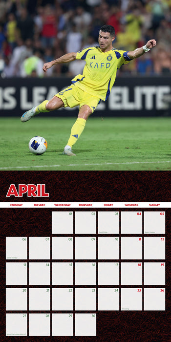 Cristiano Ronaldo 2026 Square Wall Calendar