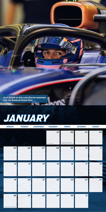 Formula One Superstars 2026 Square Wall Calendar