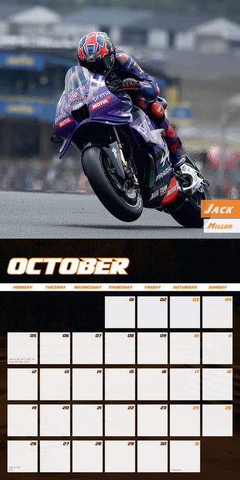 Superstars of Moto GP 2026 Square Wall Calendar