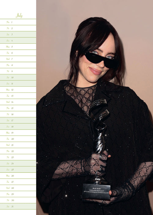 Billie Eilish 2027 A3 Wall Calendar