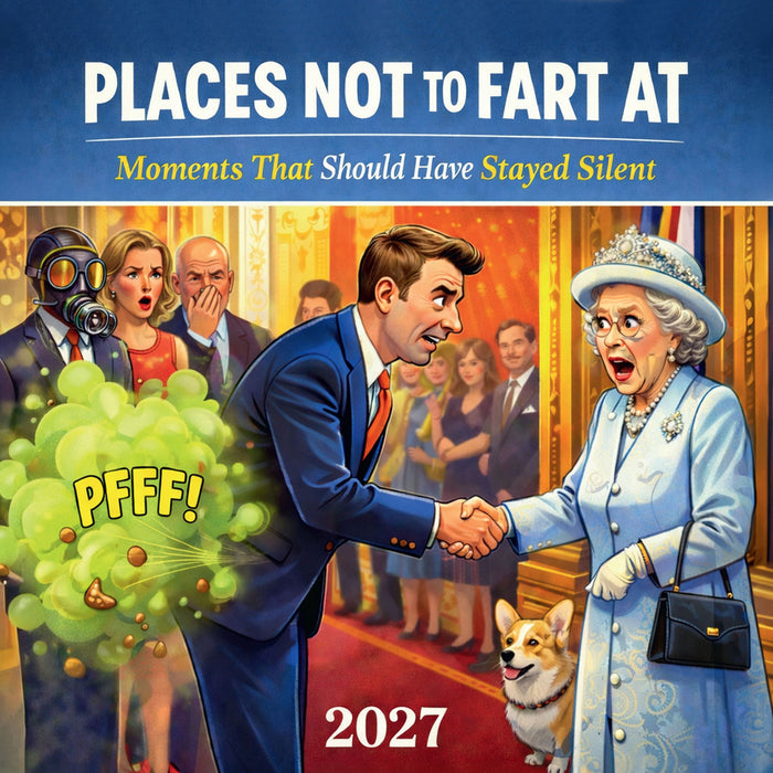 Places not to Fart At 2027 Square Wall Calendar