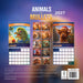 Animal Mullets 2027 Square Wall Calendar