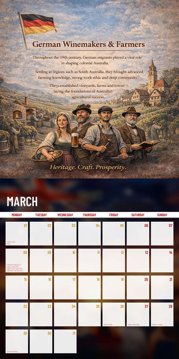 Built by Many (Immigrant) 2027 Square Wall Calendar