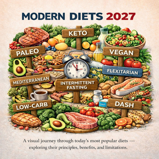 Modern Diets 2027 Square Wall Calendar