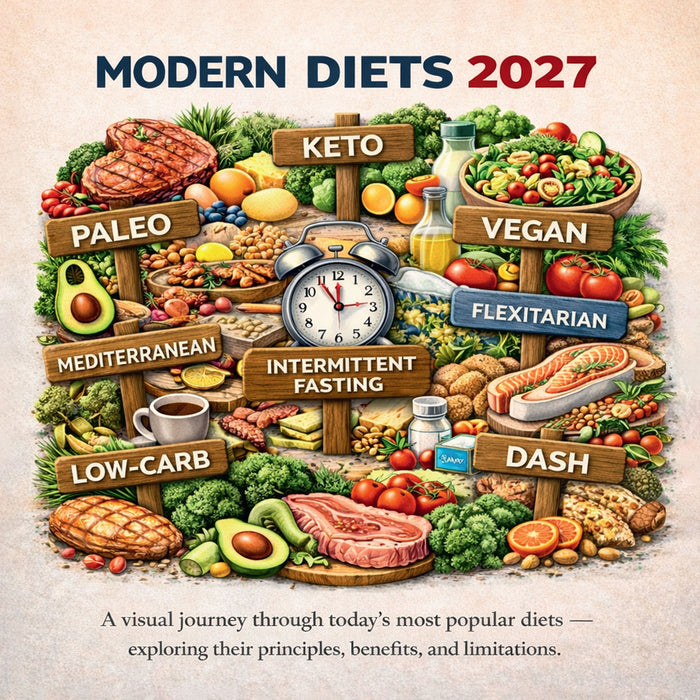 Modern Diets 2027 Square Wall Calendar
