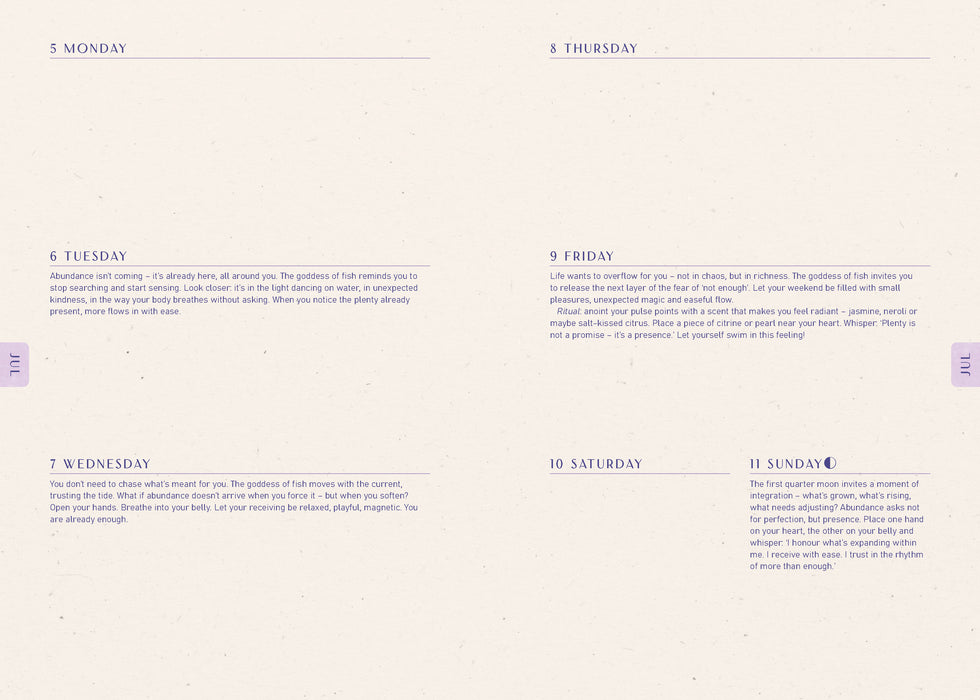 Moon Goddess  2027 Weekly Diary