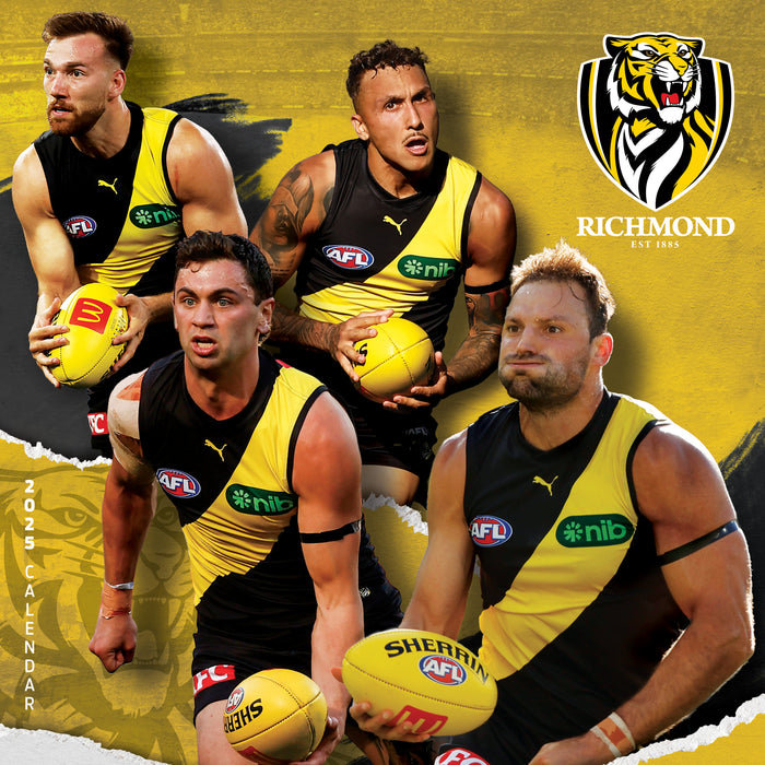 2025 AFL Richmond Tigers Wall Calendar